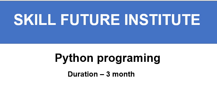 Python programming